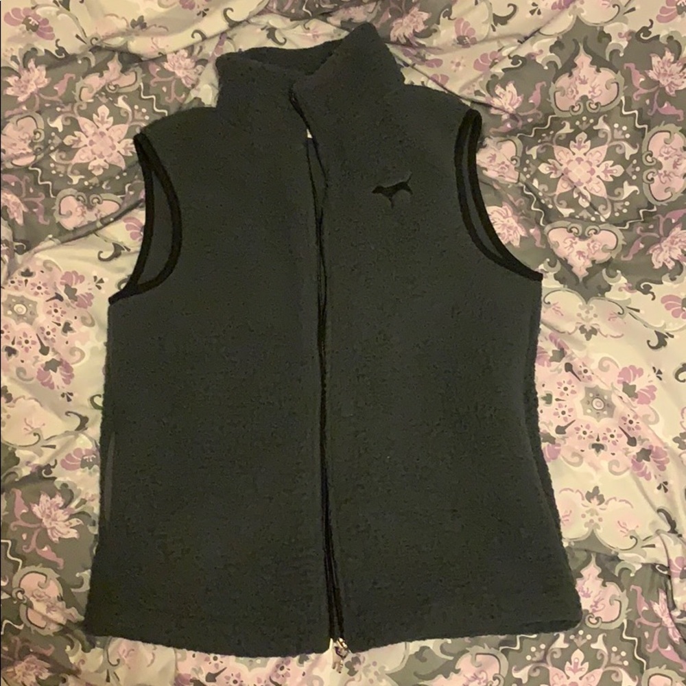Grey PINK Sherpa vest XS